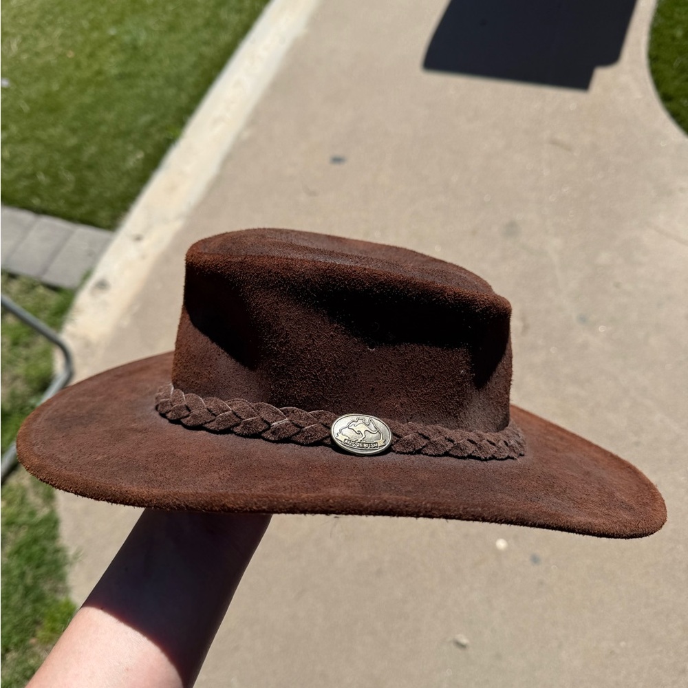 Men's Brown Suede Hat